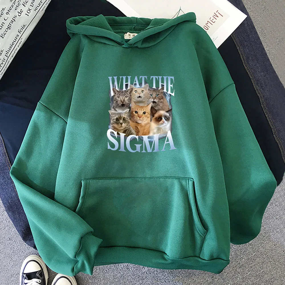 What The Sigma New Hoodie Kawaii Graphic Printing Sweatshirt Long Sleeve Funny Popular Comfortable Clothing Moletom Unisex Hoody