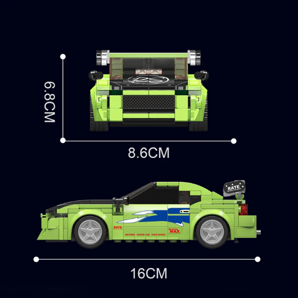 ミニレーシングカービルディングブロック組み立てモデルクリエイティブ車両教育パズルおもちゃディスプレイコレクションギフト卸売