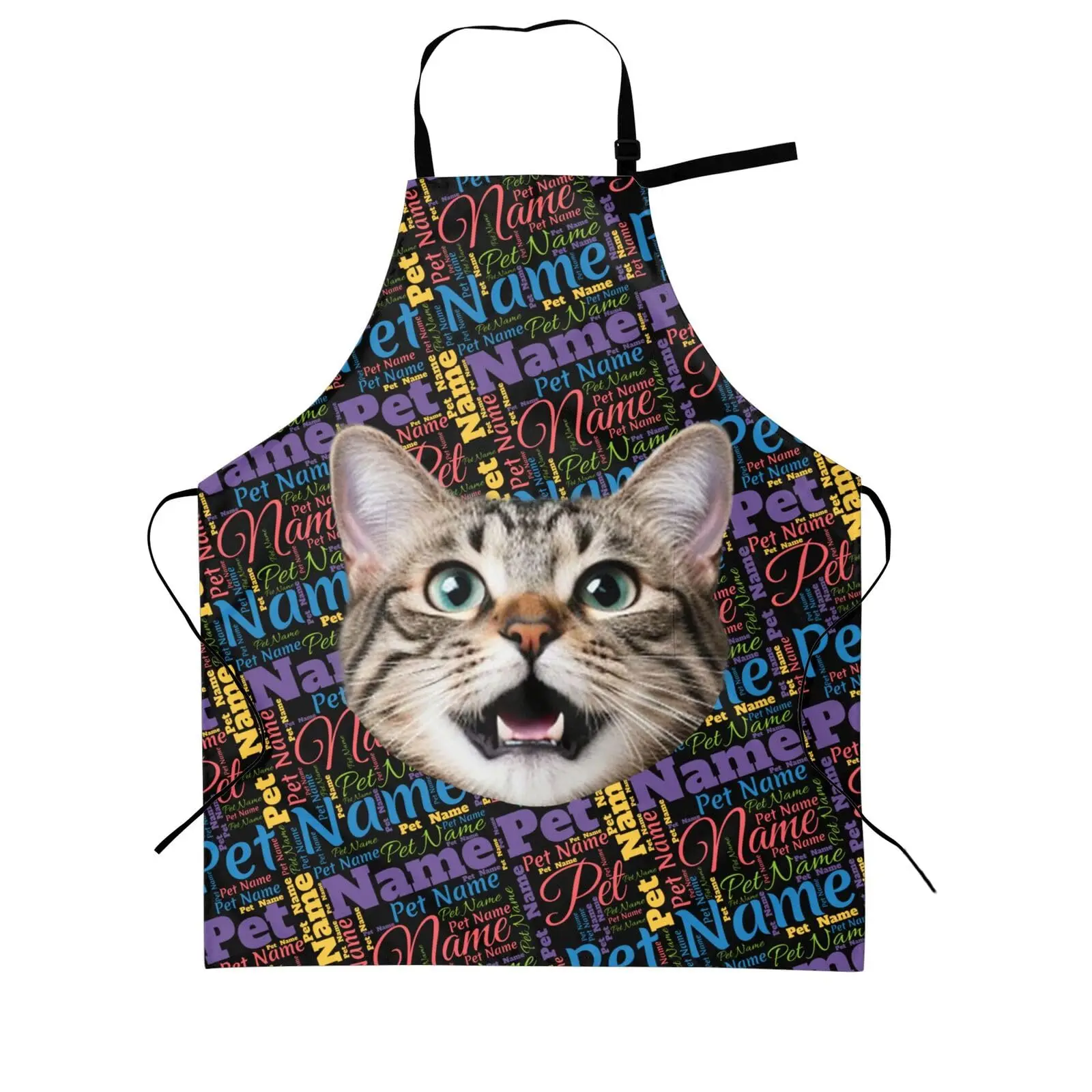 

Cat Face Apron for Men Women, t Unisex Adjustable Apron with , Cooking Kitchen Chef Aprons