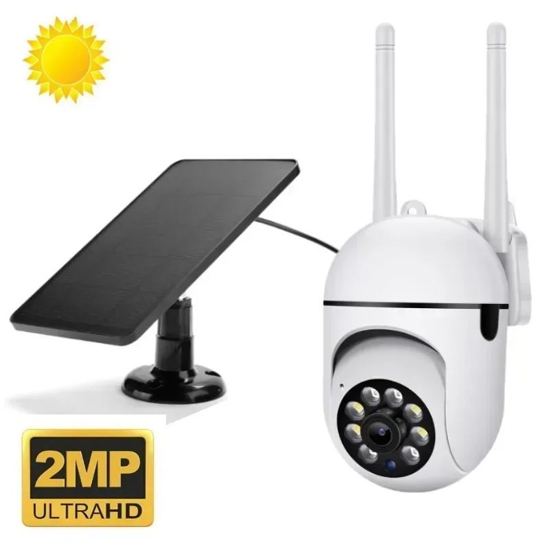 Kamera słoneczna Wifi Kamera IP Zewnętrzna przewodowa kamera bezpieczeństwa Inteligentny dom 100W AI Śledzenie człowieka Dwukierunkowa kamera audio Nocna kolorowa kamera