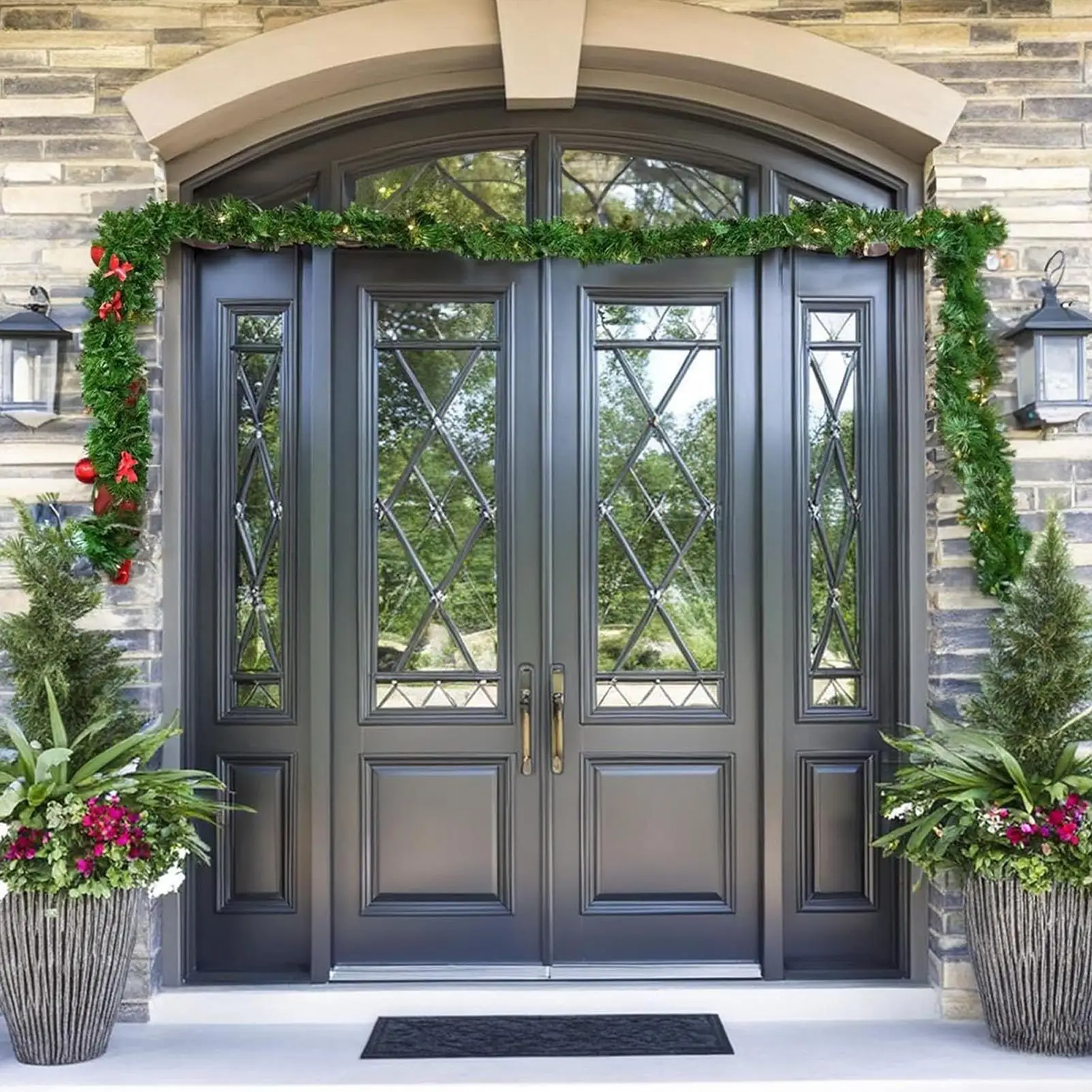 

Вешалка для гирлянды для дверной рамы, регулируемый держатель для гирлянды, металлический держатель для праздничного украшения для венка, гирлянда для гипсокартона