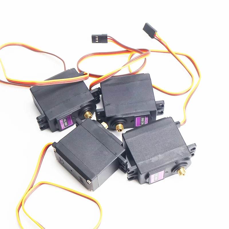 MG996R 4Pcs High Torque Metal Gear Servo Digital Servo for Futaba JR 1/8 1/10 RC Boat RC Car Helicopter Robot Manipulator Expand