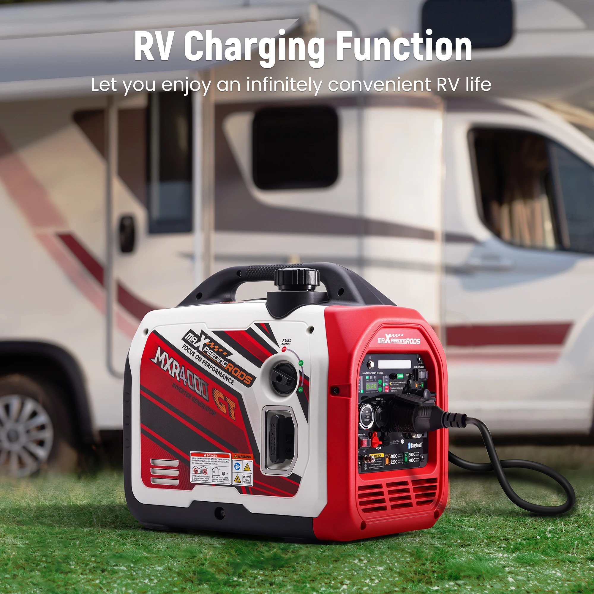 

4000 Watt Inverter Generator Portable Quiet E-start 58dB