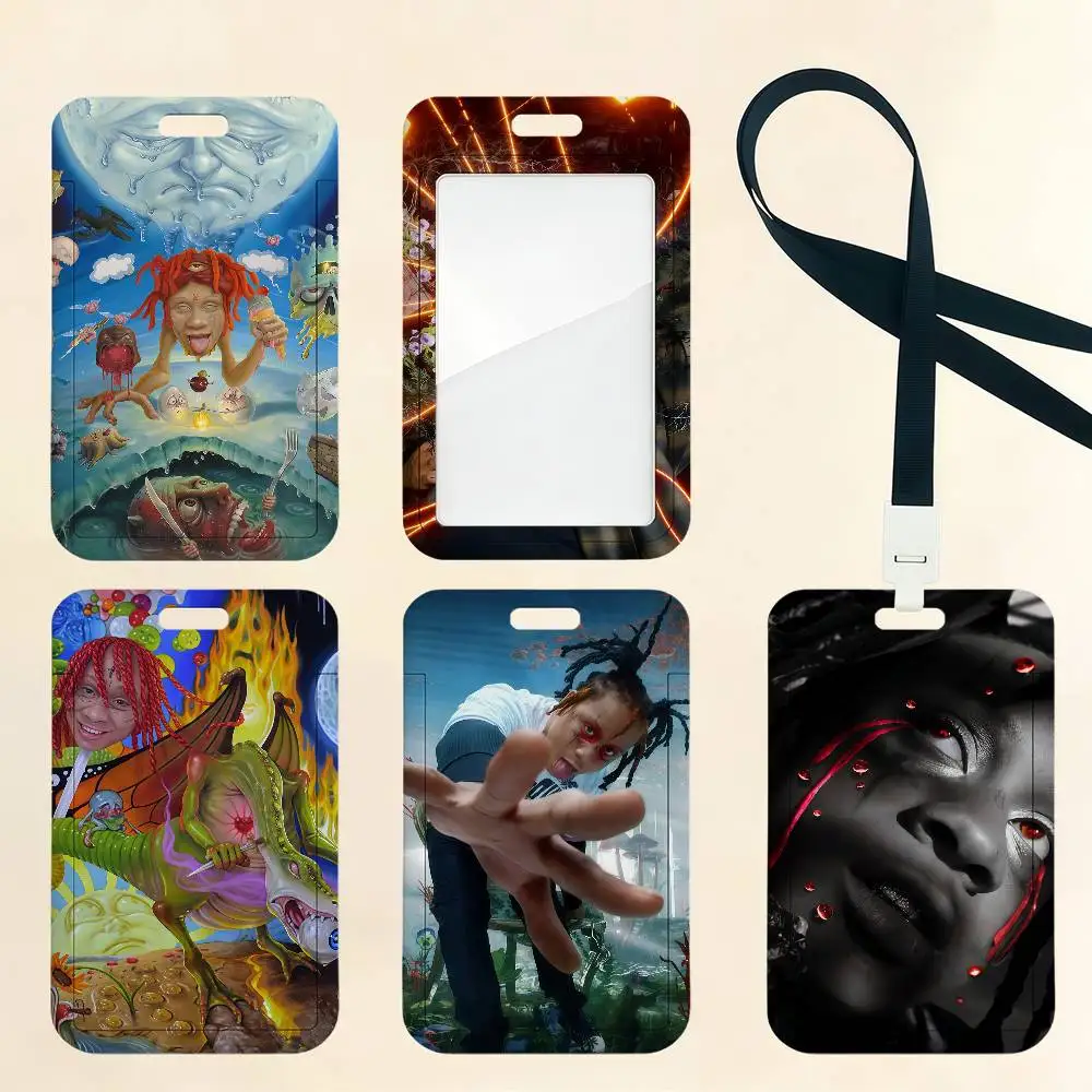 Rapper T-Trippie R-Redd Card Holder Cardcase Bank Credit Student ID Subway Work Permit Badge Holder Door Card