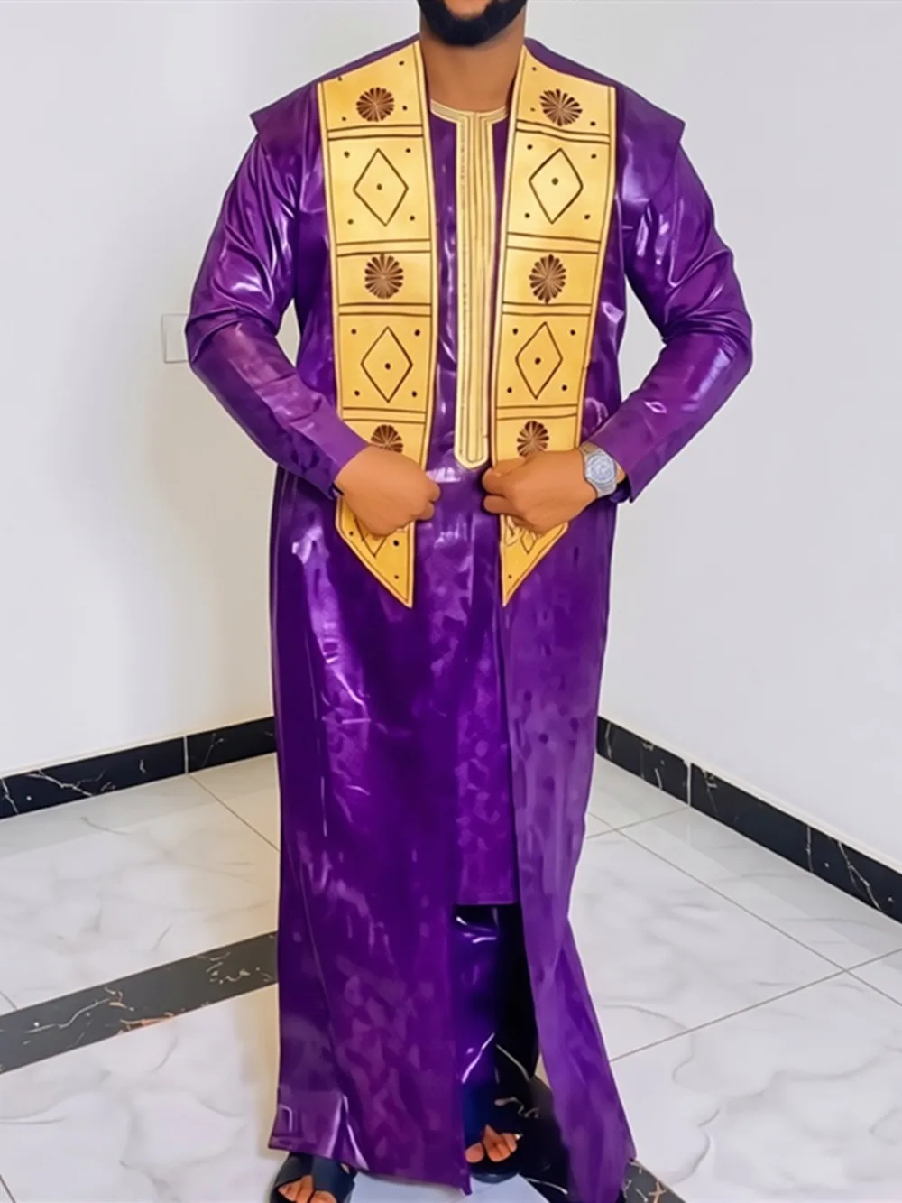 african-clothes-for-men-bazin-riche-embroidery-design-long-sleeve-tops-and-pants-suits-3-pcs-traditional-purple-outfit