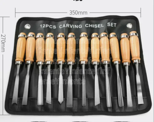 

12pcs Guitar Violin Making Tools Knife Luthier Tools Carving Chisel Set Steel