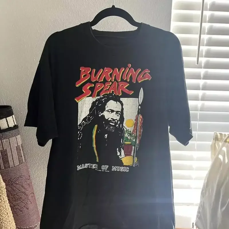 Burning Spear Forr Family Black T Shirt Cotton All Size