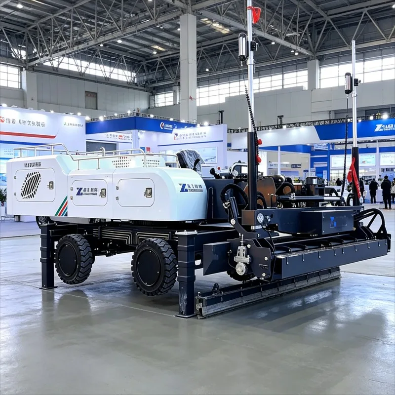 Customized Laser Screed Ride On Concrete Floor Finisher Automatic Leveling Hydraulic Guided Screed Large Area Industrial