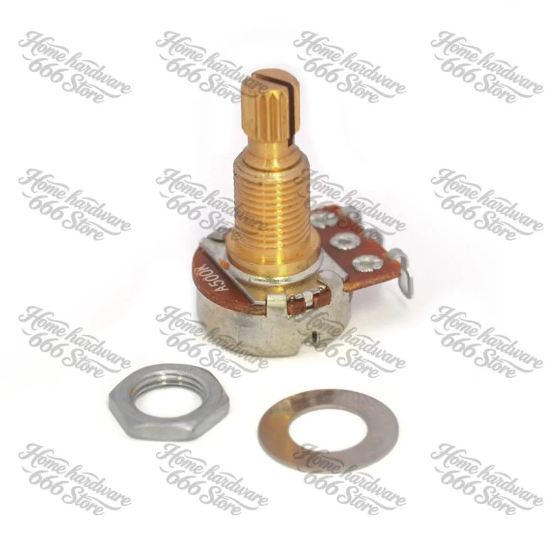 Brass Axis Guitar Potentiometer 250K/500K Volume/tone Potentiometer with 18mm Long Split Shaft