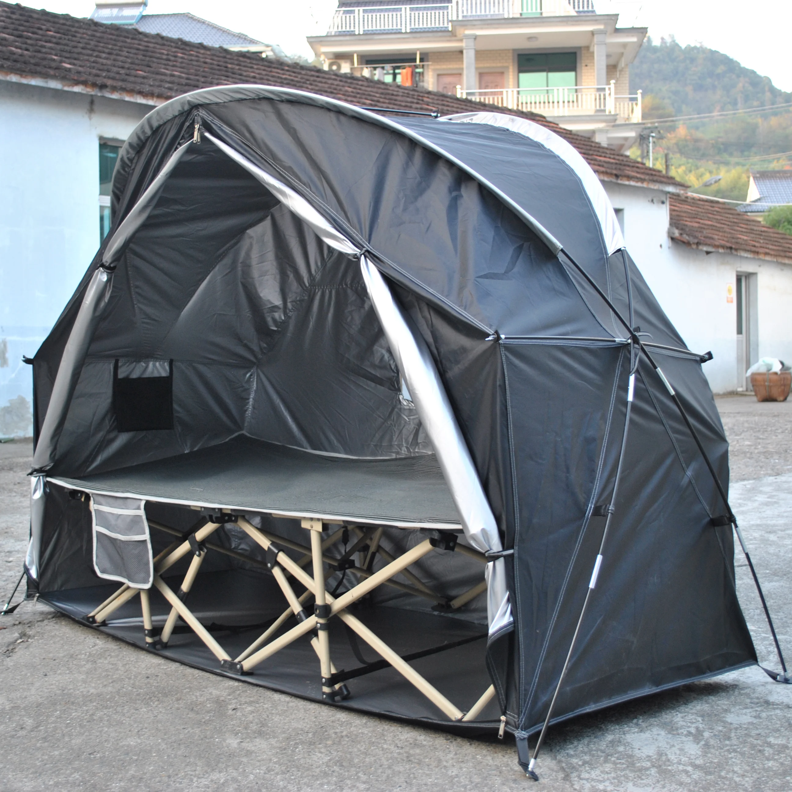 Durable Trekking Tent for Storage, Outdoor Individual, No Included the cot,1 Person Tent, Bike Tent for Storage, CZX-725