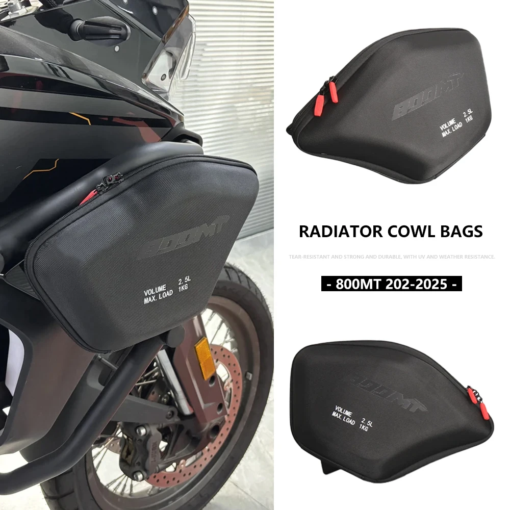 

For CFMOTO 800MT Motorcycle Radiator Cowl Bags MT800 Front Side Bag CF 800 MT 2022 2023 2024 2025 Waterproof Tool Placement Bag