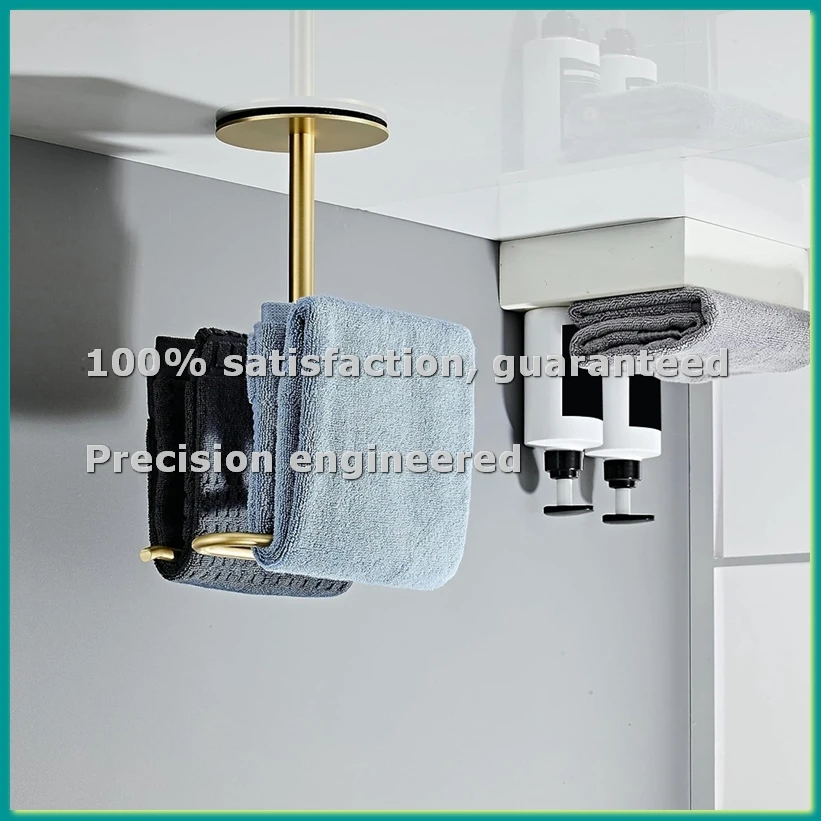 Gold Hand Towel Holder Stand Towel Rack Stainless Steel Towel Bar Rack Stand Tower Bar for Bathroom Vanity-A14I