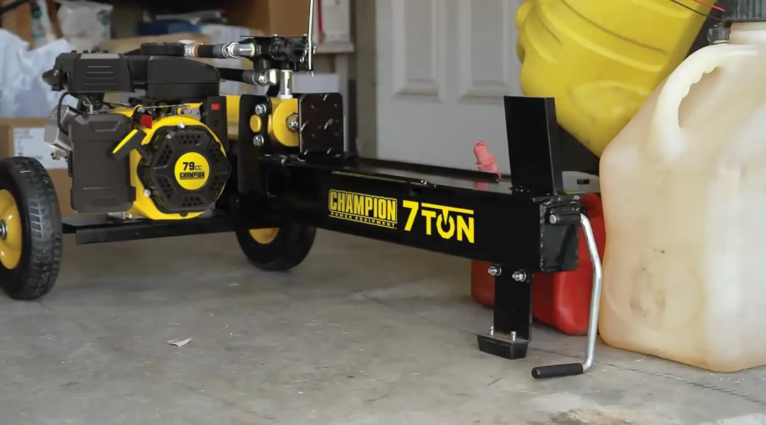 Power Equipment 7-Ton Compact Horizontal Gas Log Splitter with Auto Return Champion Power