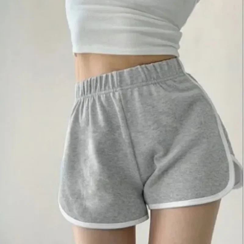 Short de sport taille haute pour femme, pantalon de couchage amincissant, jambes larges, décontracté, yoga, maison, édition coréenne, été, nouveau