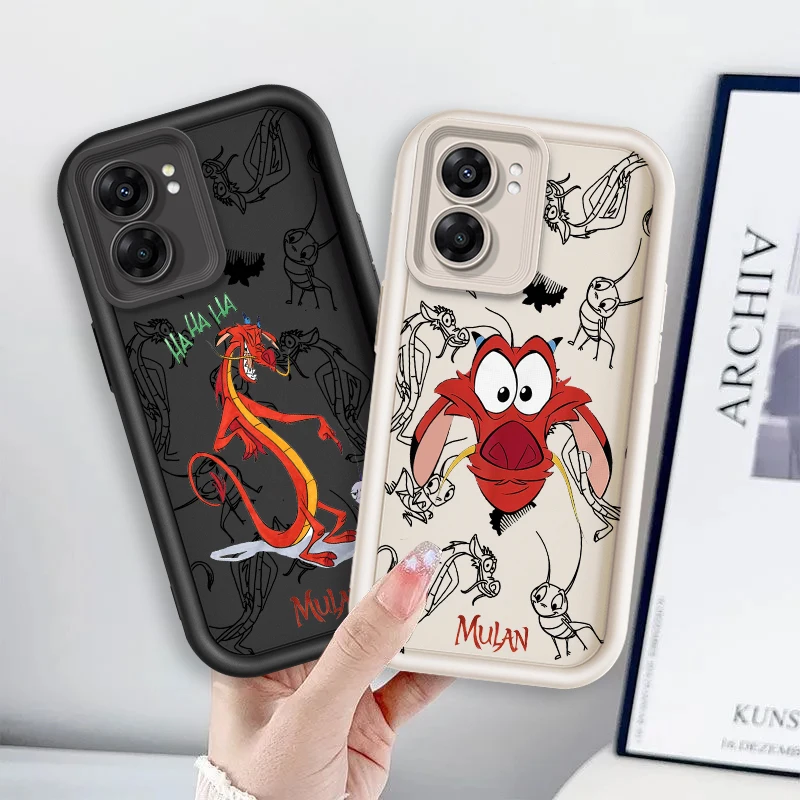 

Disney Mushulong Cartoon Eye Ladder For OPPO Find X5 X3 A58 A57 A55 A53 A54 A92 A74 A78 A98 A16 A94 A76 A72 5G Back Phone Case