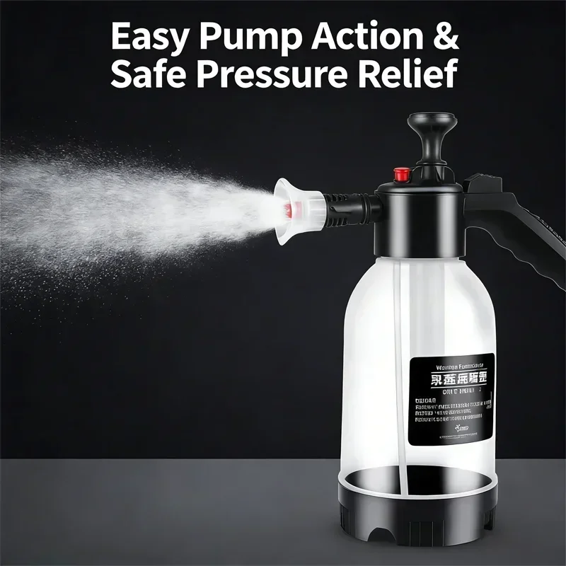 1pc Premium Plastic Pressure Spray Bottle - Powerful Air Pressure Technology, Adjustable Nozzle, High-Pressure Mist Sprayer For