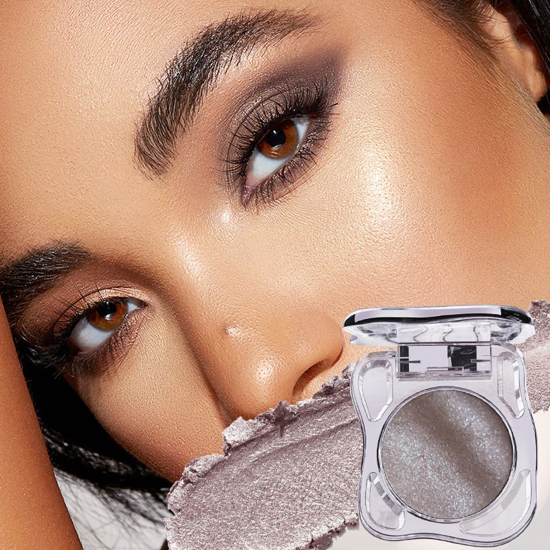 Paleta de sombras monocromáticas – Maquiagem com glitter brilhante, fosca e brilhante, de longa duração, à prova d'água, sem manchas, alto pigmento