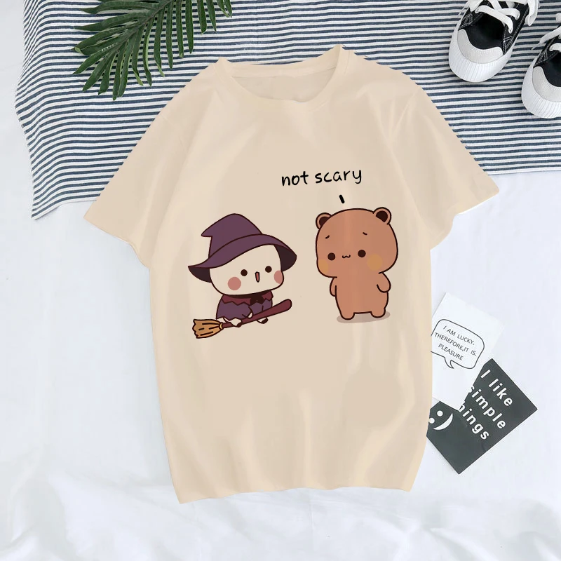 Cute Bubu Dudu T Shirt Carton Graphic T-shirt Y2k 90s Manga Shirt Women Men Funny Tshirt Gothic Harajuku Tees Tops Female/male