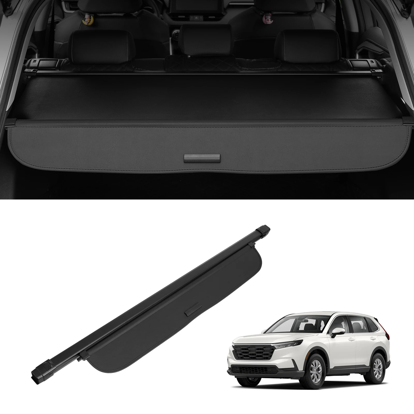 VEVOR Retractable Cargo Cover for Honda Upgraded Waterproof Trunk Cover Security Shield Shade for Honda CRV 2023-2024