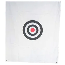 Kit de treinamento pessoal de rede de pano portátil para alvo de golfe 150x150cm pendurado branco alvo profissional