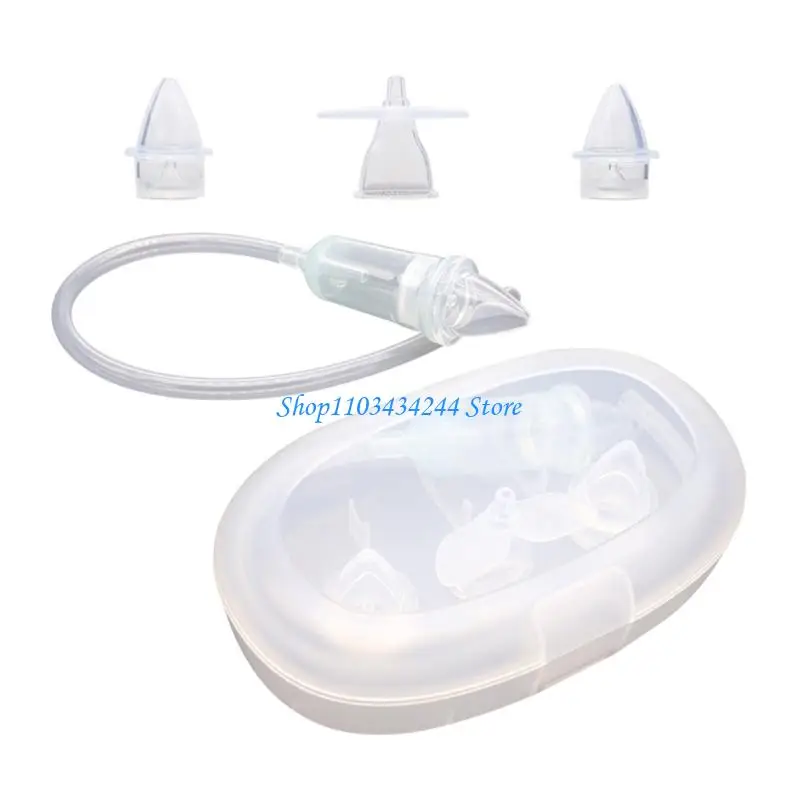 

Эффективный детский назальный аспиратор для новорожденных Легкий очиститель носа Простое эффективное использование с дорожной