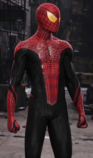 TASM 1 Cosplay The Amazing Spiderman Costume Superhero Spandex 
