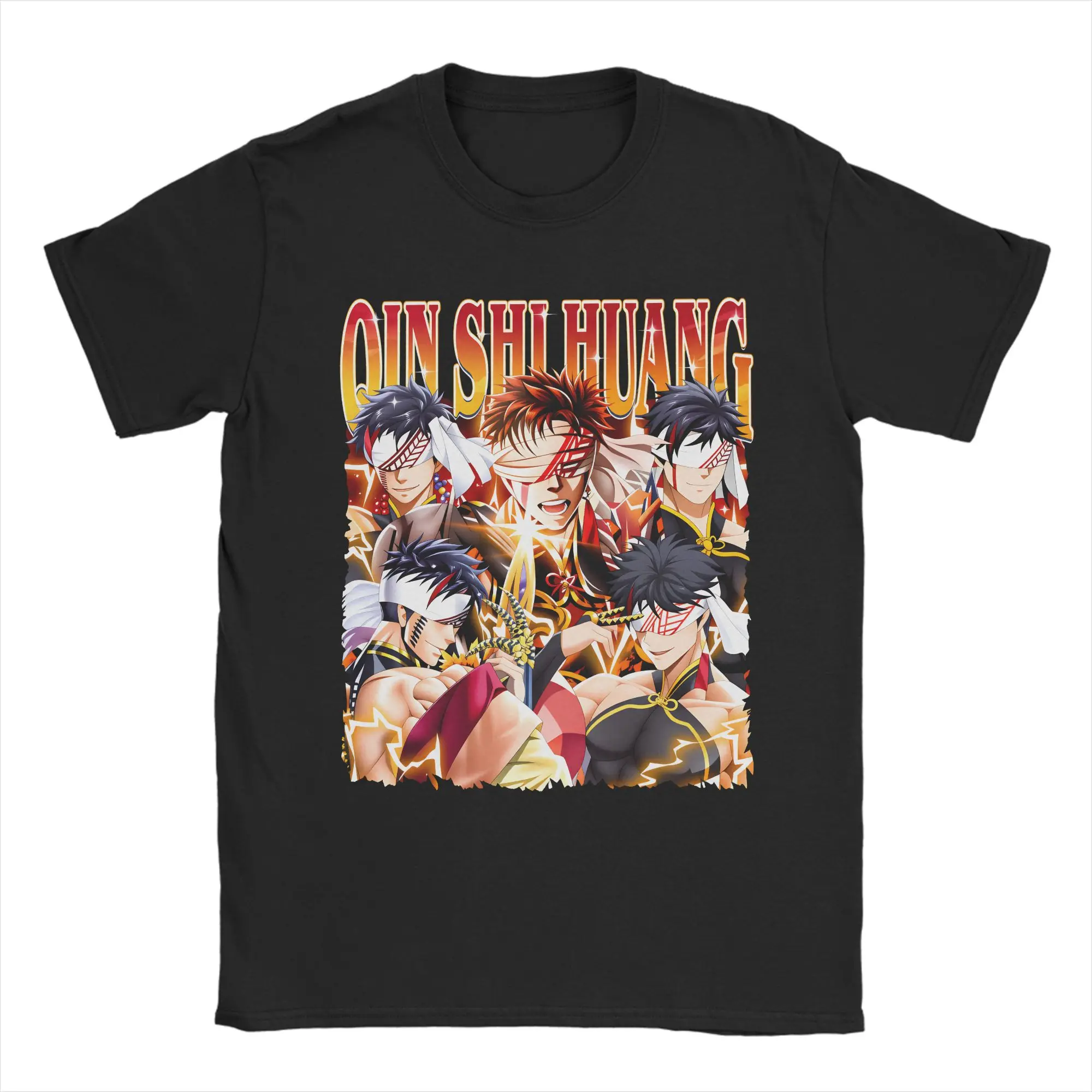 

Qin Shi Huang Record Of Ragnarok T Shirt Cotton T-Shirts For Man Hip Hop Custom Logo Tshirt Short Sleeves Vintage Top Tees