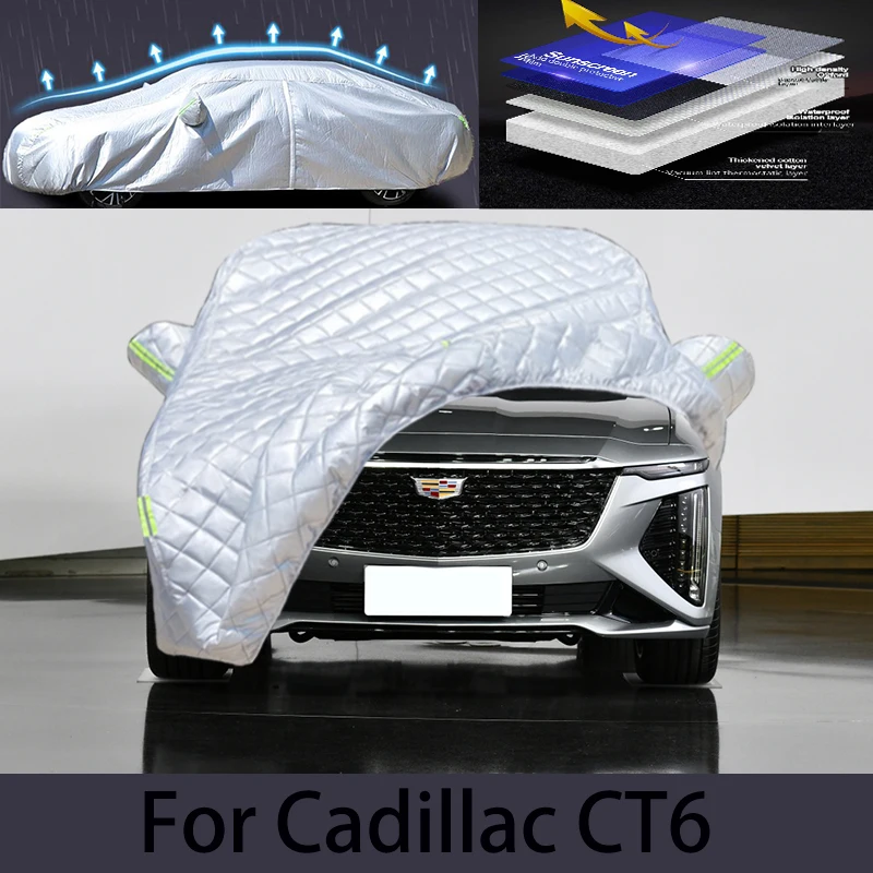 

For CADILLAC CT6 car hail protection cover, auto rain protection, scratch protection, paint peeling protection, car clothing