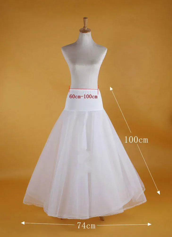 de la falda nupcial del aro de la boda de los accesorios Crinoline Slip White