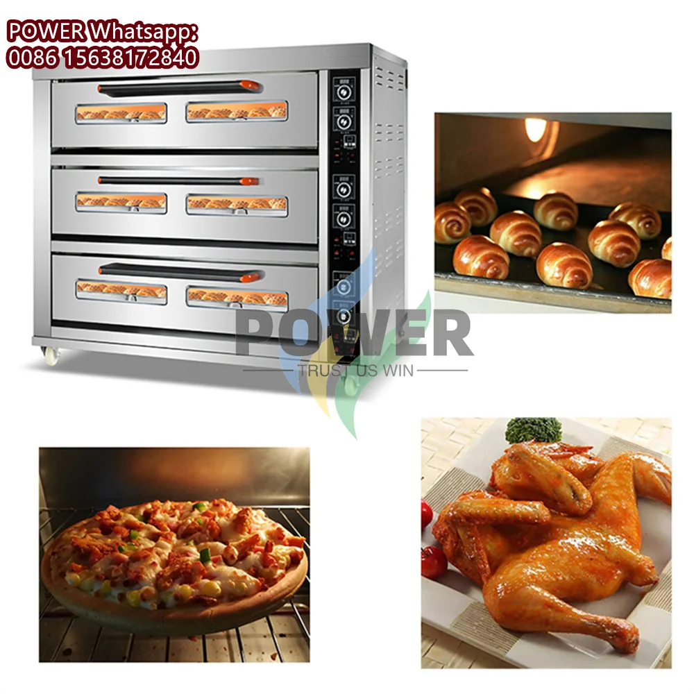 1/2/3/4 الطوابق مخبز فرن كهربائي آلة الخبز البيتزا كعكة الخبز الكرواسون الخبز مخبز فرن آلة للمنزل والتجاري