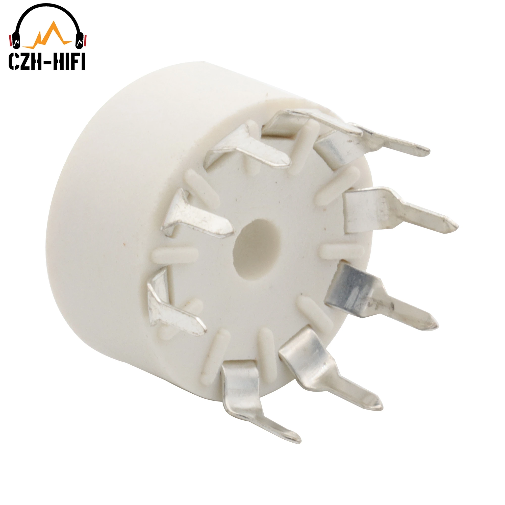 10 stücke 9pin B9A Rohr Buchse Kunststoff Ventil Basis für 12AX7 12AT7 12AU7 EL84 6N1 6570 6922 6DJ8 6N1 ECC83 ECC82 Verstärker PCB Mount – Detail 9