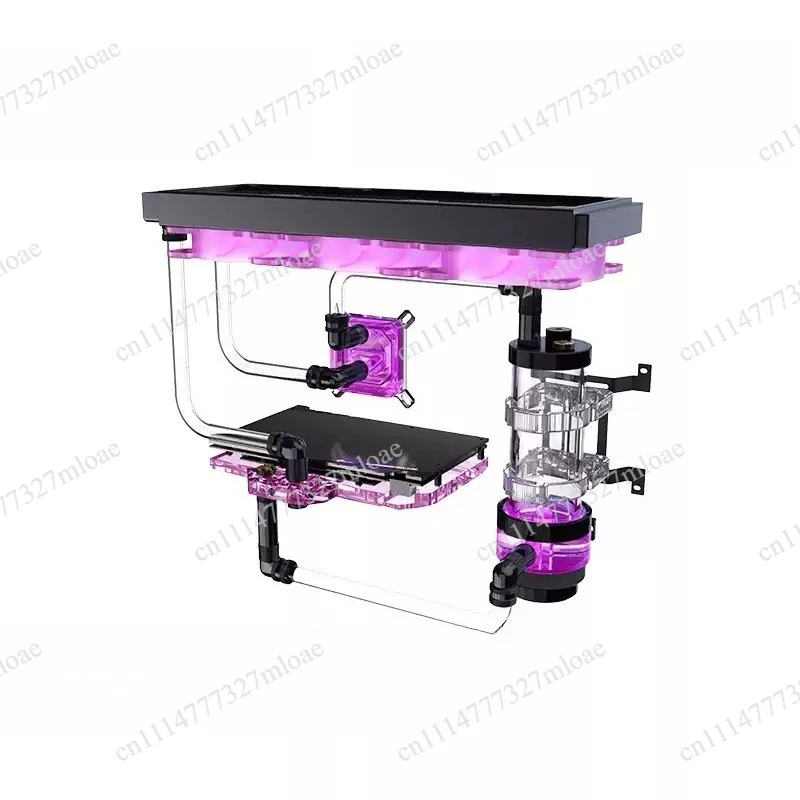 Liquid Cooler Kit for AMD CPU/Video Card Hard Tube Cooling/Rigd Tube Cooling Beam 360mm/AURA RGB Support