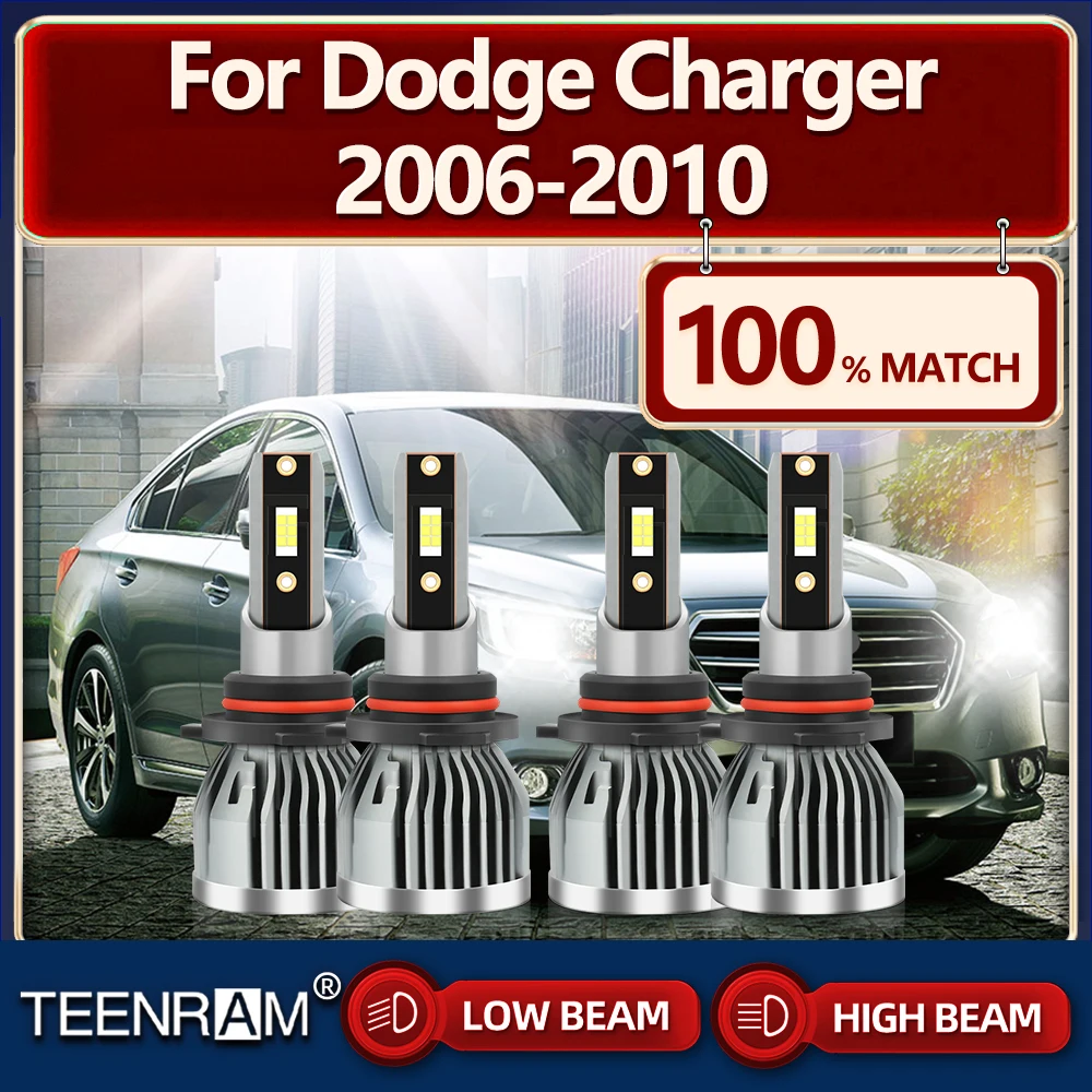 

LED Headlights 240W Canbus Car Lights 40000LM CSP Chips Auto Lamps 6000K Plug&Play For Dodge Charger 2006 2007 2008 2009 2010