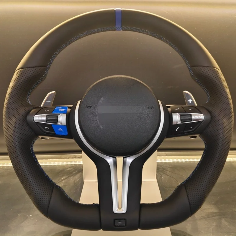 For BMW 1 Series, 2 Series, 3 Series, 4 Series, 5 Series, 6 Series, 7 Series modified blue button stitched T-shaped