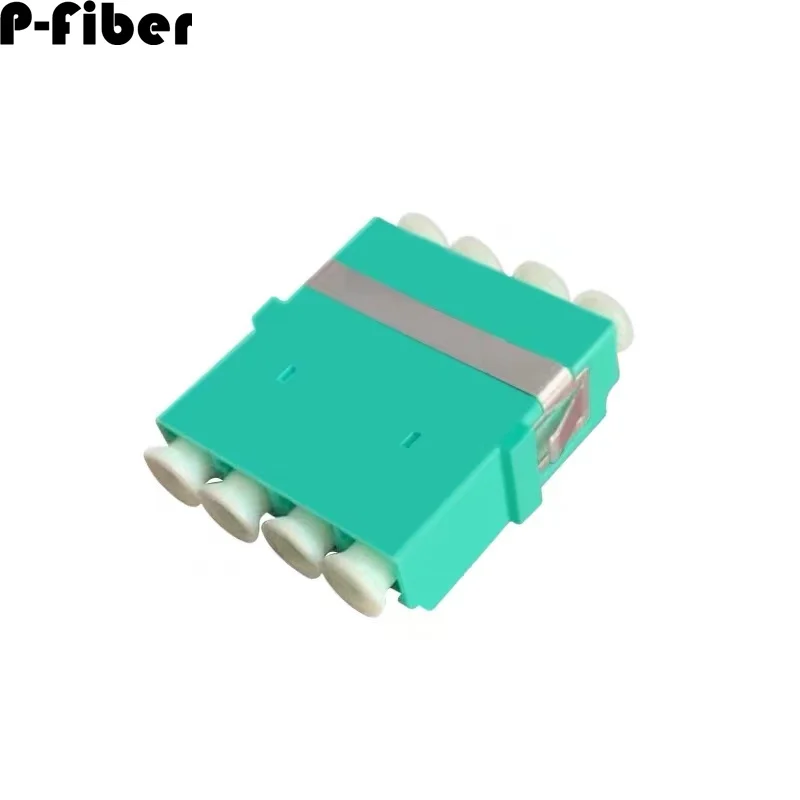 adattatore per fibra ottica 10 pz LC quadruplo orecchio meno flangia accoppiatore 4 porte Quad SM LC/APC OM1 OM2 OM3 OM4 fconnector