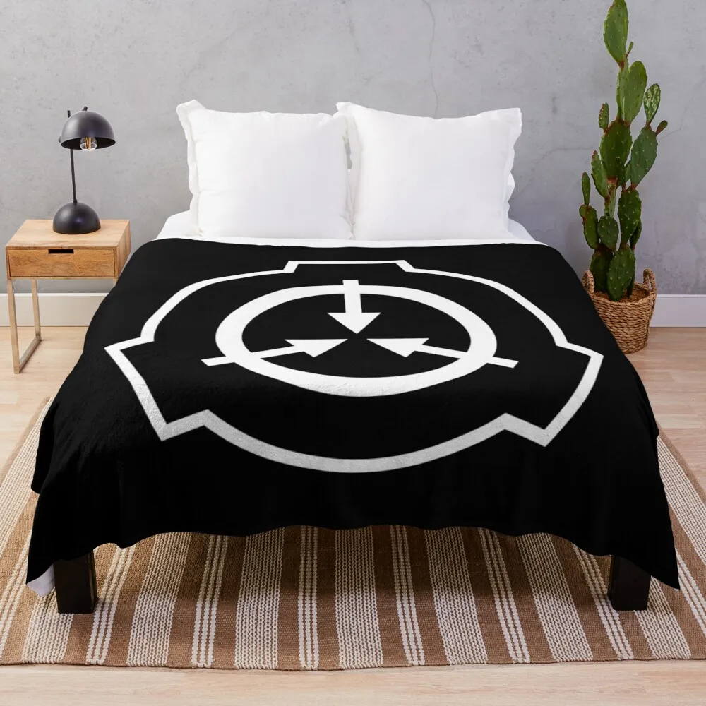 

SCP Foundation Logo Throw Blanket Bed covers Large Blankets