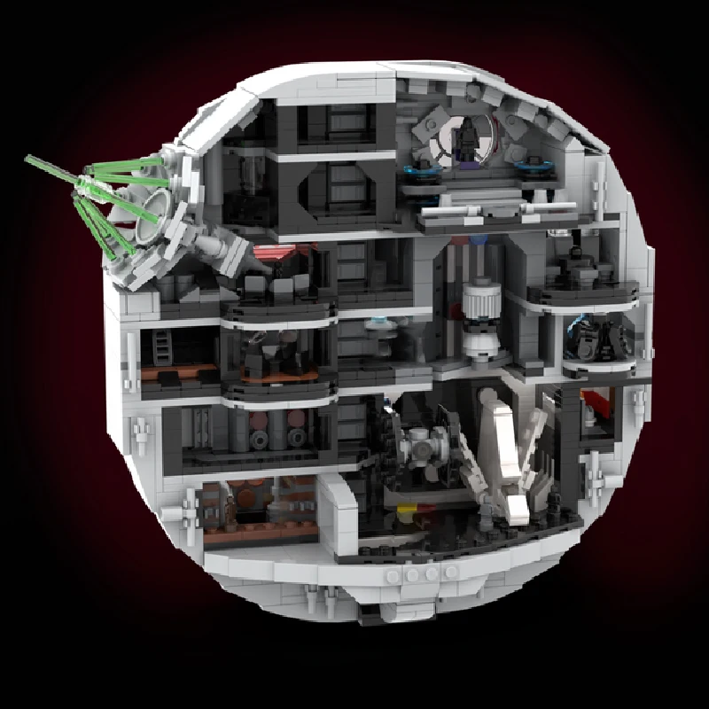 1358 PCS Star Fighting Small - Scale Cosmic Fortress MOC Customize Modular Building Block Technology DIY Boys Toy Christmas Gift