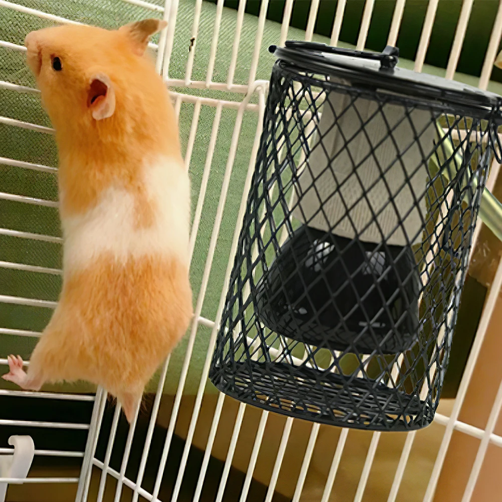 

2 Pcs Heater Lamp Grille Shade Poultry Glass Iron Reptile Lampshade Dome Pet Cage