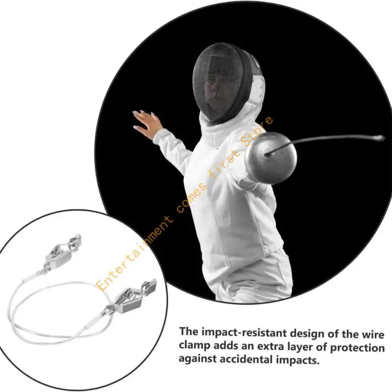 Foil Head Clip Line Fencing Body Connecting Wire Fencing Device Cord Pin Plug 55KD