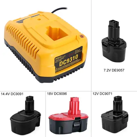 18V XRP แบตเตอรี่ Charger EU Plug สําหรับ Dewalt 7.2 V-18 V NiCd NiMh แบตเตอรี่ DC9096 DC9098 DW9099 DW9072 DW9057 DW9091