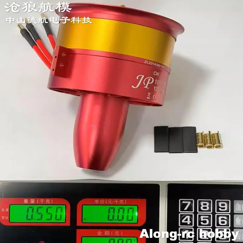 

JP 105mm EDF with 4260 Motor CW CCW 12S 7Kg Push 10S 8S 6S EDF Full Metal Ducted Fan for Jet RC Aircraft DIY Duct Fan Models
