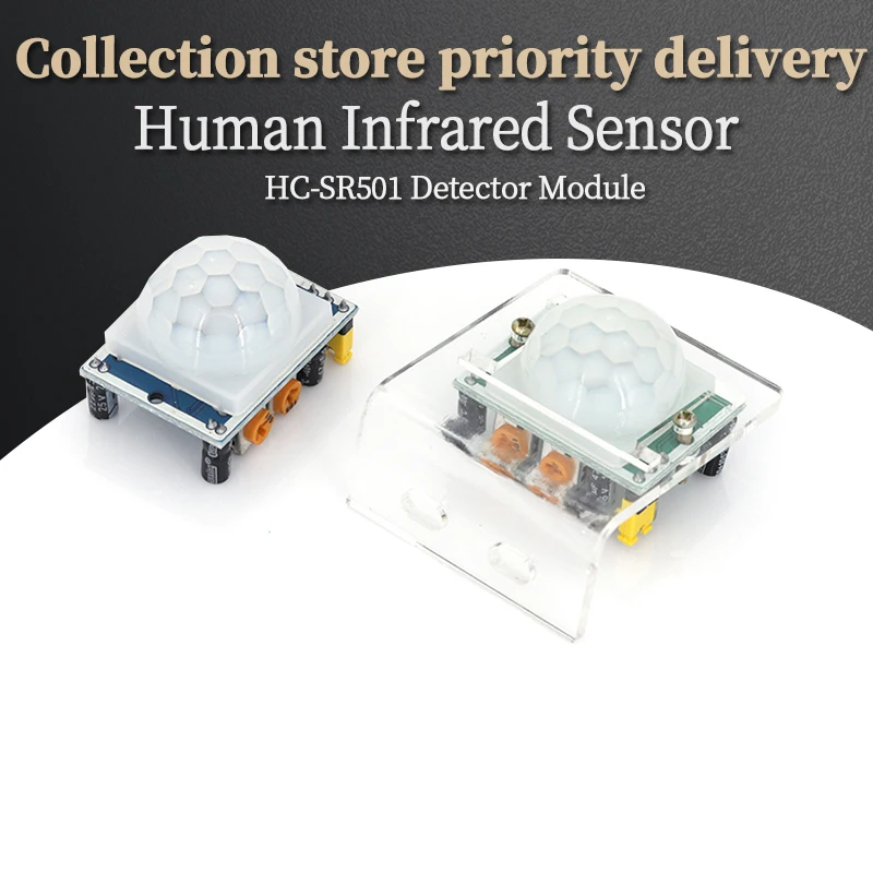 HC-SR501 HC-SR505 Adjust IR Pyroelectric Infrared Mini PIR Human Sensor Detector Module Bracket for Arduino