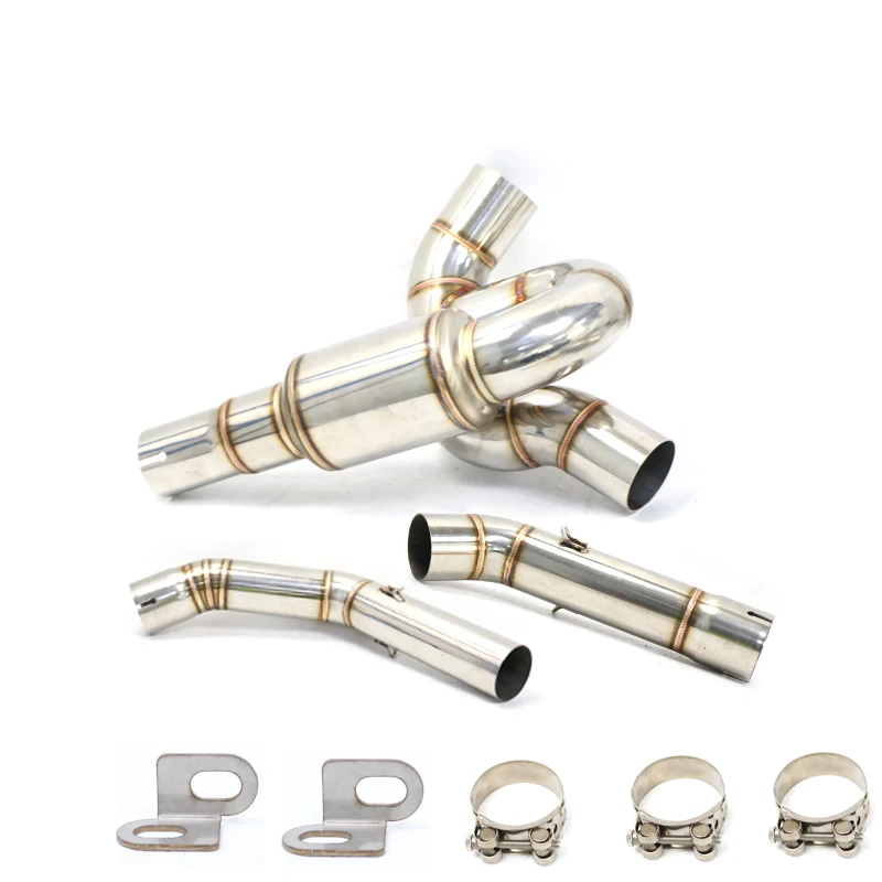 For SRK600 QJ600 Motorcycle Exhaust Pipe Middle Section Motorcycle Accessories Motorcycle Exhaust System Modify Upgrade Kit