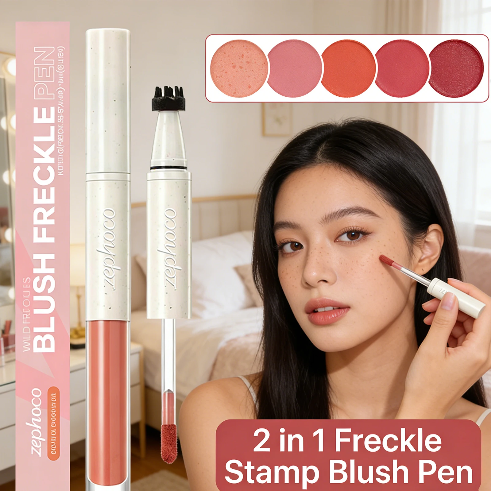 

Moisturizing Balm Cream Hydrating Pigmented Natural Contour Blush Cream Long Lasting Multi-use Balm Highlighter Blush Makeup