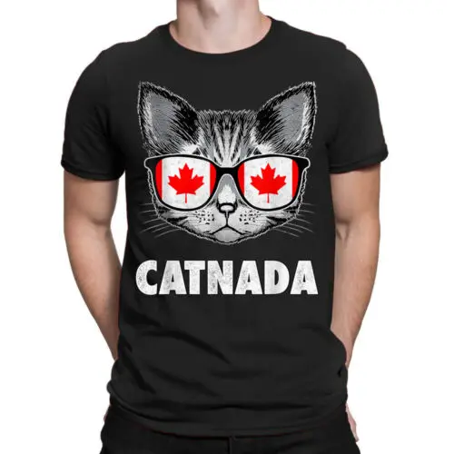 

Catnada Canadian Cat Lovers Animal Canada Day Canada Flag Gift S0-5XL XL T-Shirt