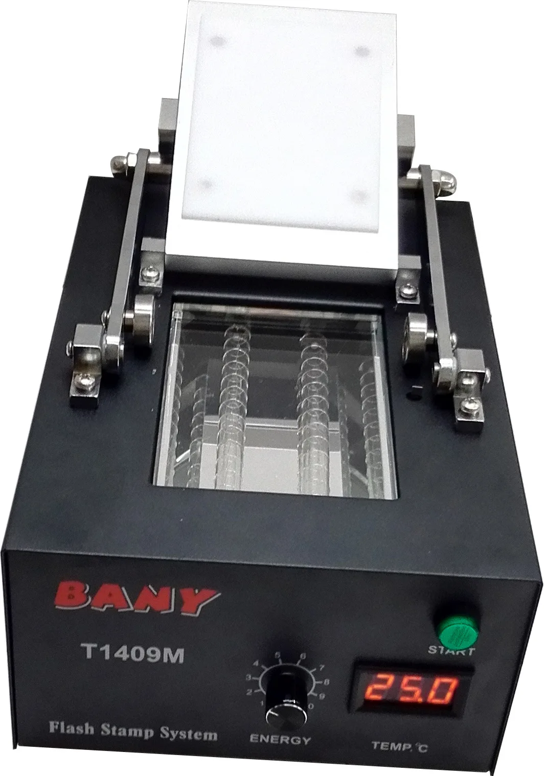 Photosensitive Portrait Flash Stamp Machine Self-inking Stamping Making Seal Holder Film Pad