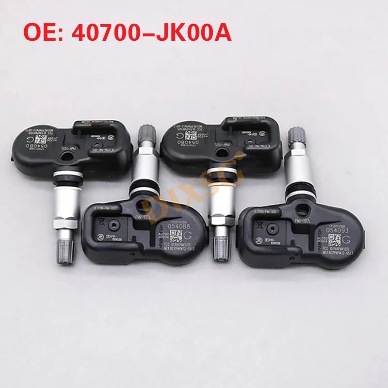 4pcs 40700-JK00A PMV-107L TIRE PRESSURE SENSOR For 2009-2010 Infiniti FX 2008-2010 Infiniti EX 2013-2014 Nissan Murano 315MHz