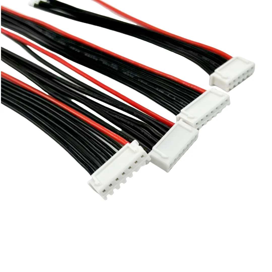 10 pçs/lote 1S 2S 3S 4S 5S 6S 7S 8S Lipo Bateria Balance Charger Cable IMAX B6 Conector Plug Wire 30 20 15 10cm fio de cabeça única