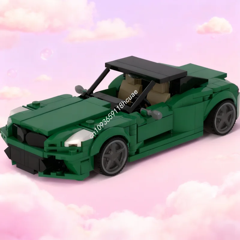 

307 деталей MOC City Champions: Модель BMW, конструктор, архитектурный набор для сборки, развивающая игрушка, идея для подарка на Рождество, обучающая игрушка