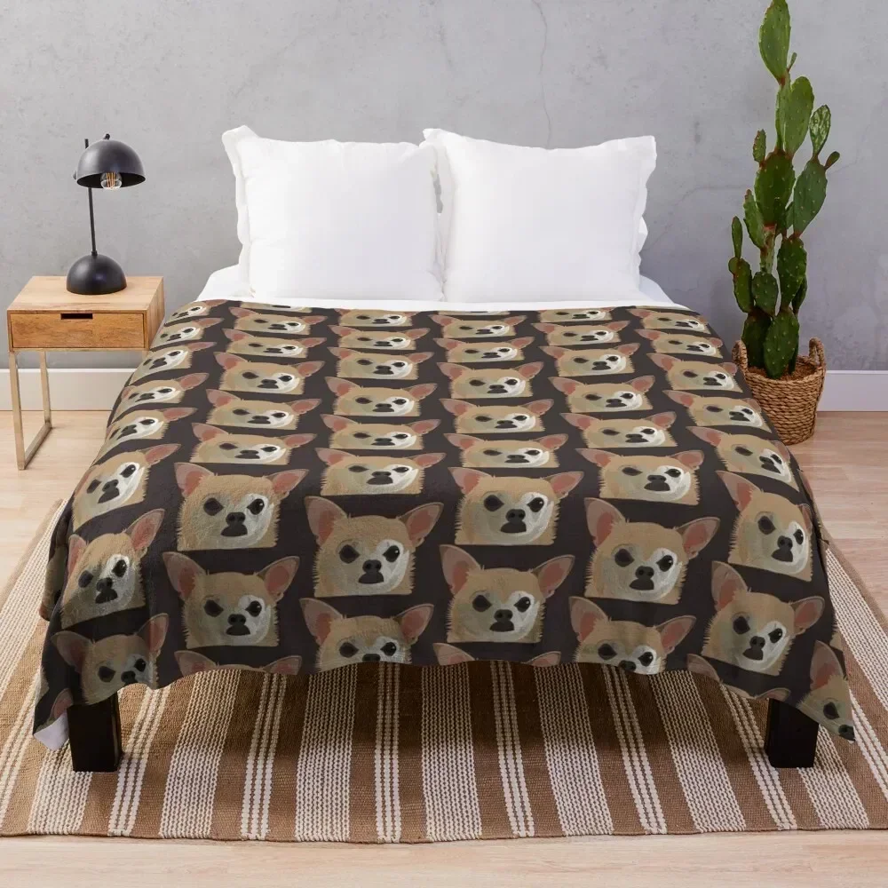 Pouting Chihuahua Throw Blanket Nap Blankets Sofas Of Decoration Blankets